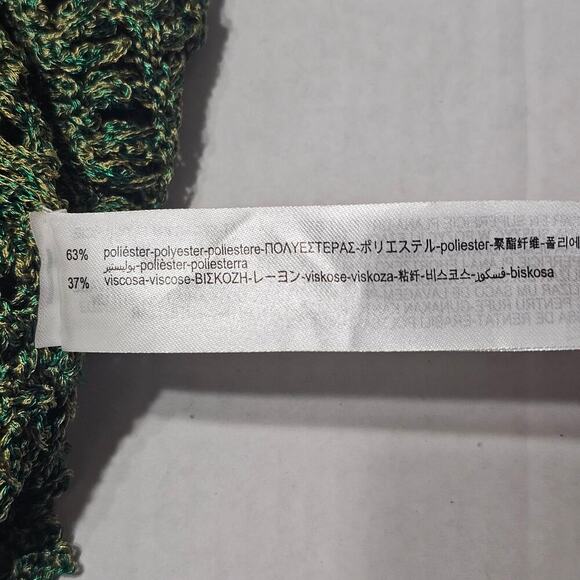 ZARA Crochet Peplum Tank Green Size S NWT - Picture 9 of 9